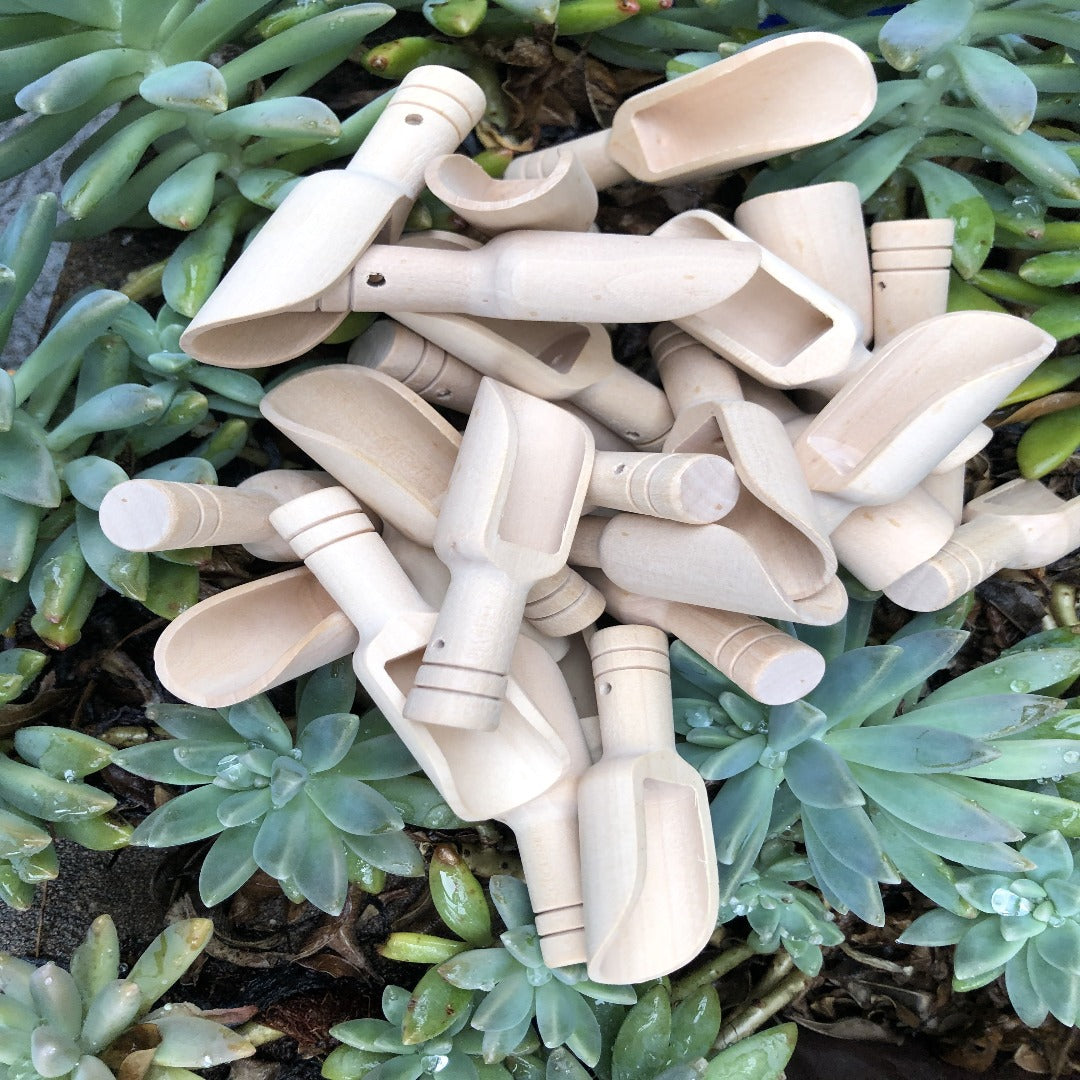 Mini Wooden Scoops