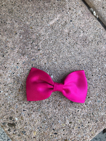 Small Bow - Hot Pink
