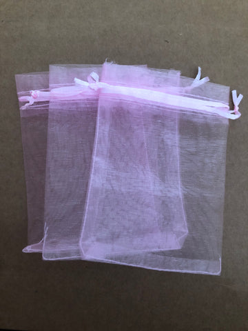 Organza Bags Small - Baby Pink 10 Pack